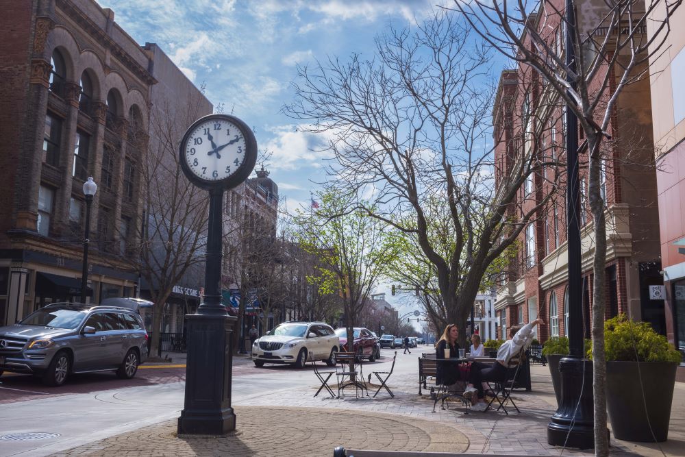 City sidewalk